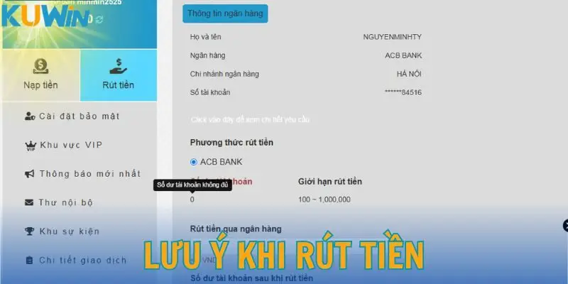 Tổng hợp những lưu ý khi quyết định lấy tiền